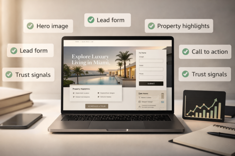 Real Estate Landing Page Checklist: Turn Clicks Into Leads