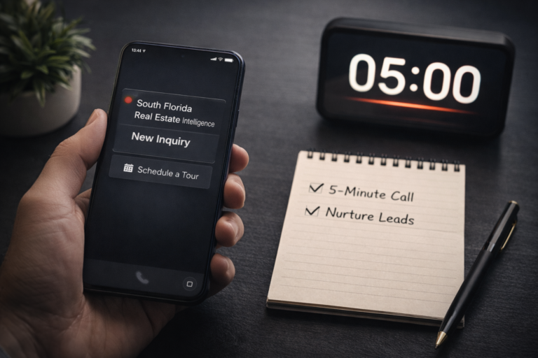 Real Estate Lead Follow Up: The 5 Minute Rule and a Simple Nurture System